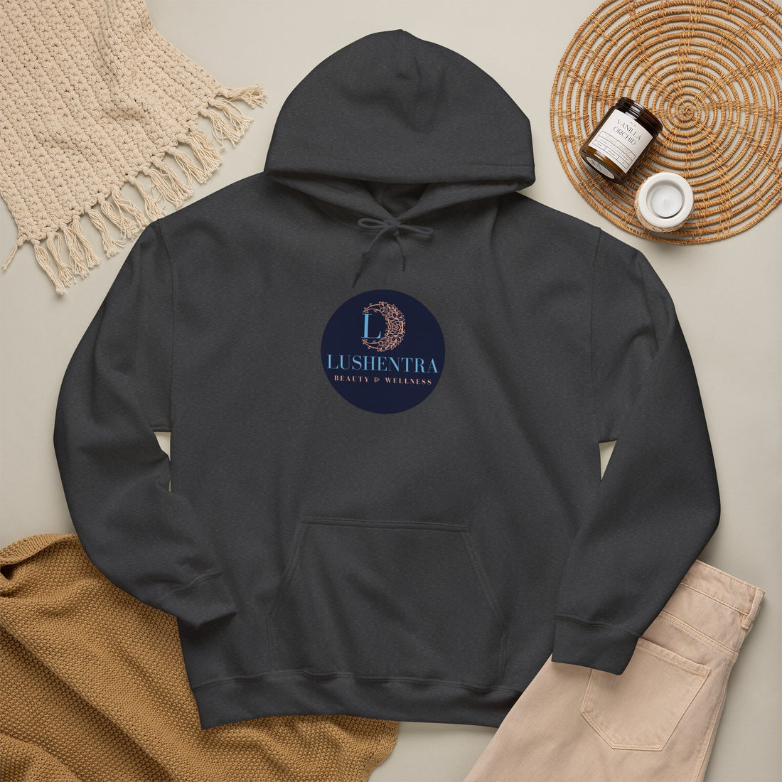 Hoodie — Lushentra Beauty & Skincare Logo Pullover