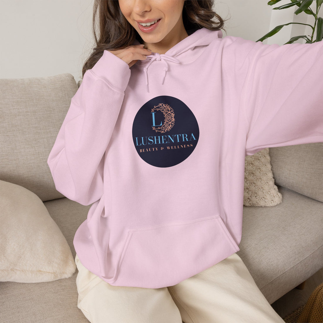 Hoodie — Lushentra Beauty & Skincare Logo Pullover