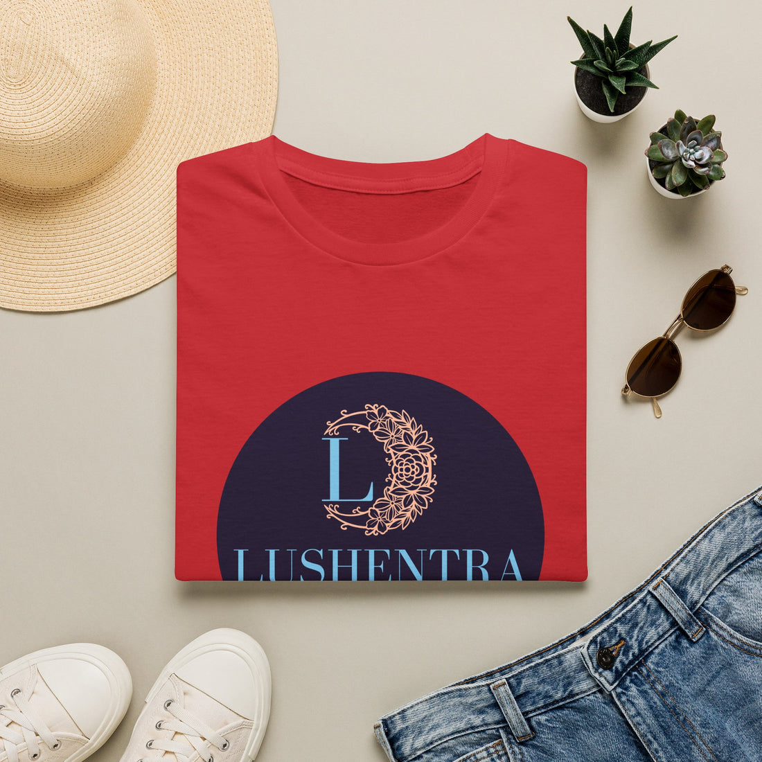 Logo Tee — Lushentra Beauty & Wellness Graphic Shirt