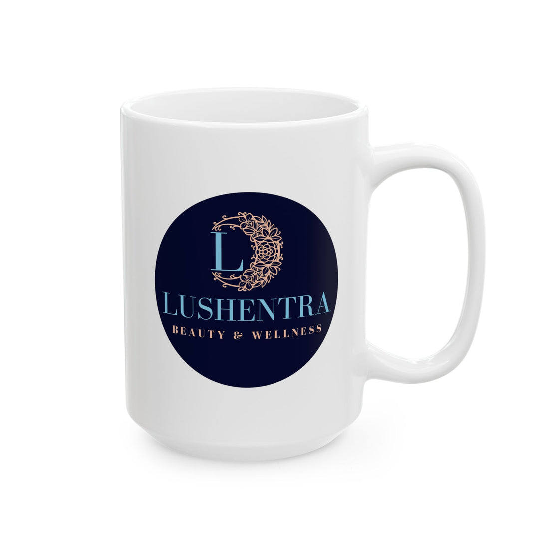 Ceramic Mug — LUSHENTRA Logo Coffee Cup (11oz, 15oz)