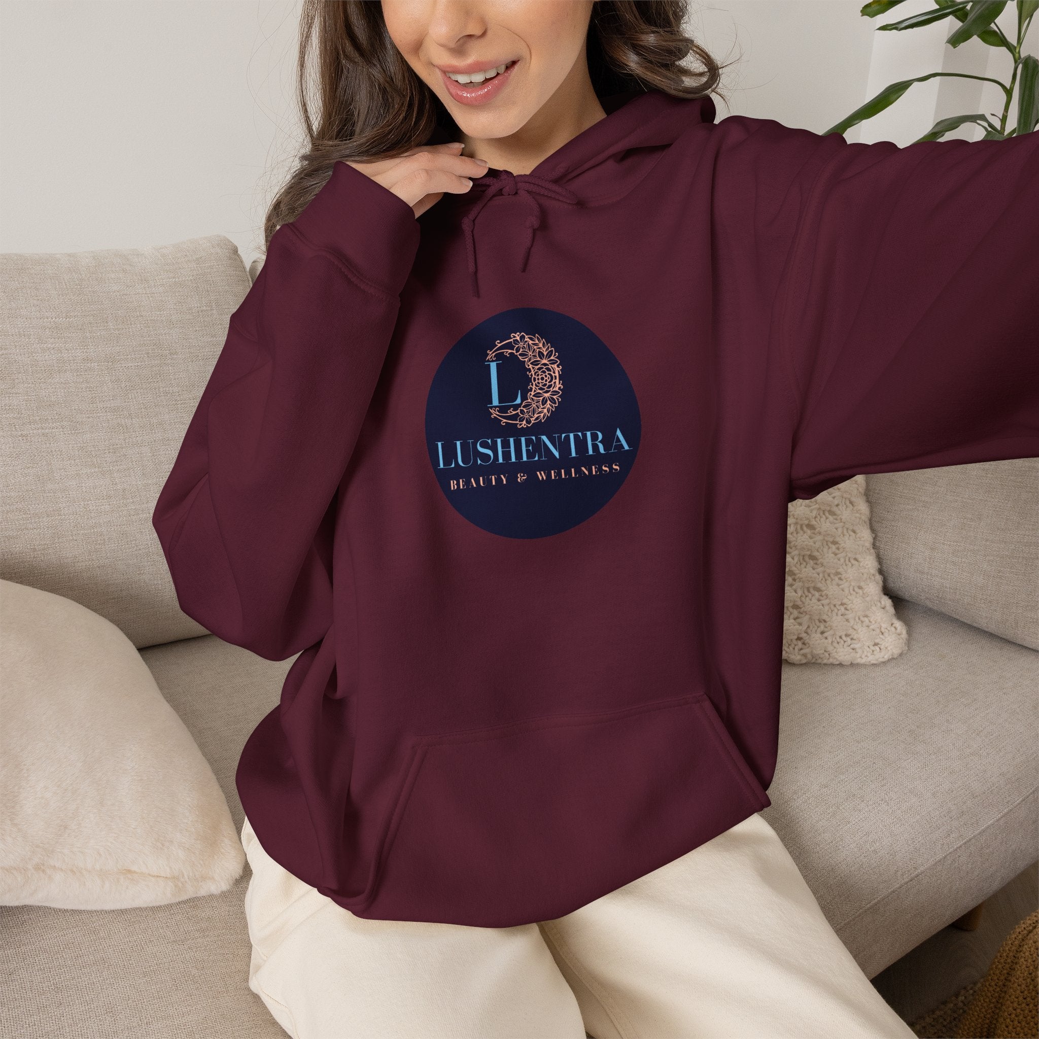 Hoodie — Lushentra Beauty & Skincare Logo Pullover