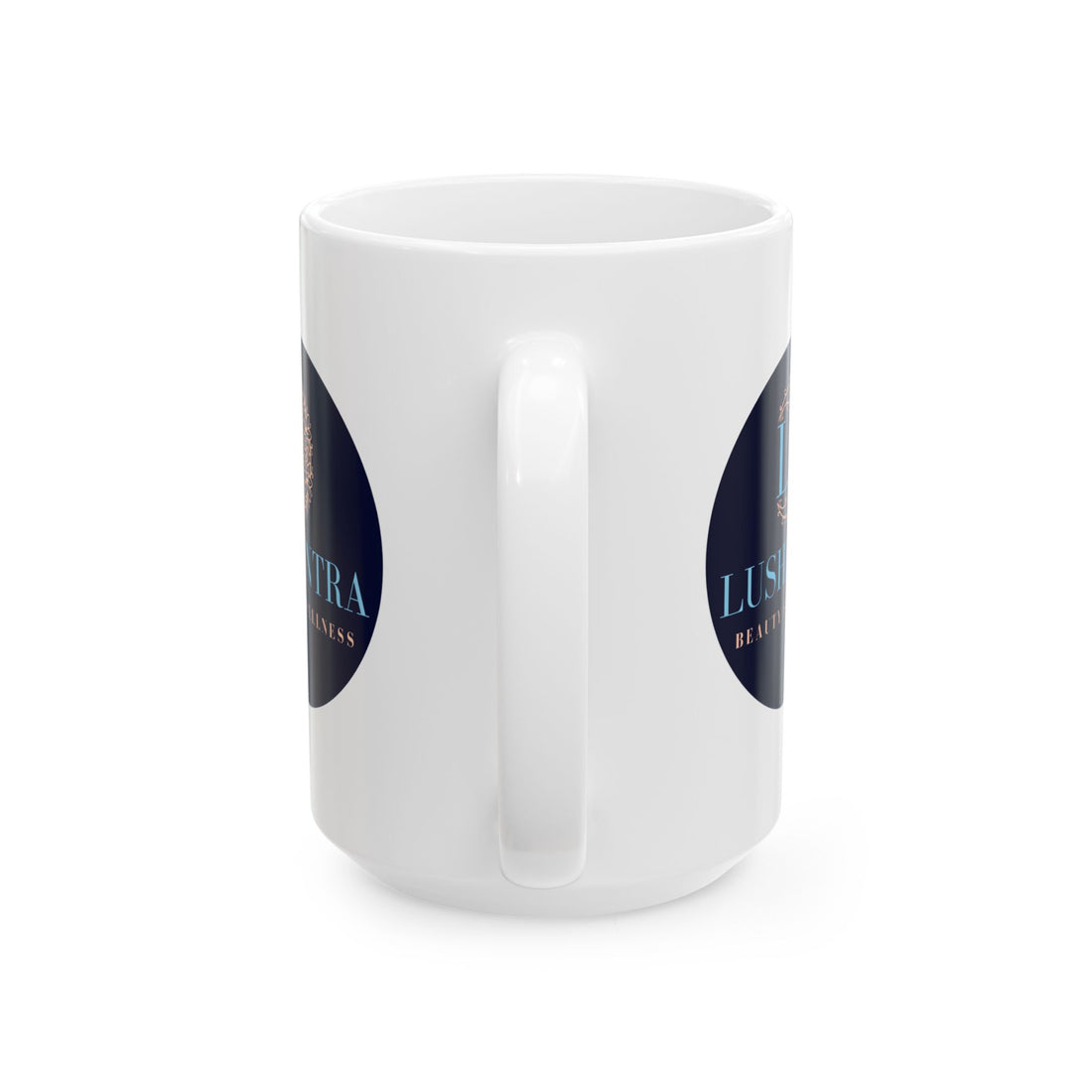 Ceramic Mug — LUSHENTRA Logo Coffee Cup (11oz, 15oz)