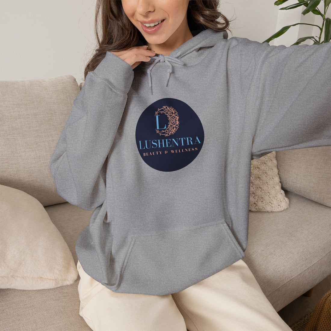 Hoodie — Lushentra Beauty & Skincare Logo Pullover