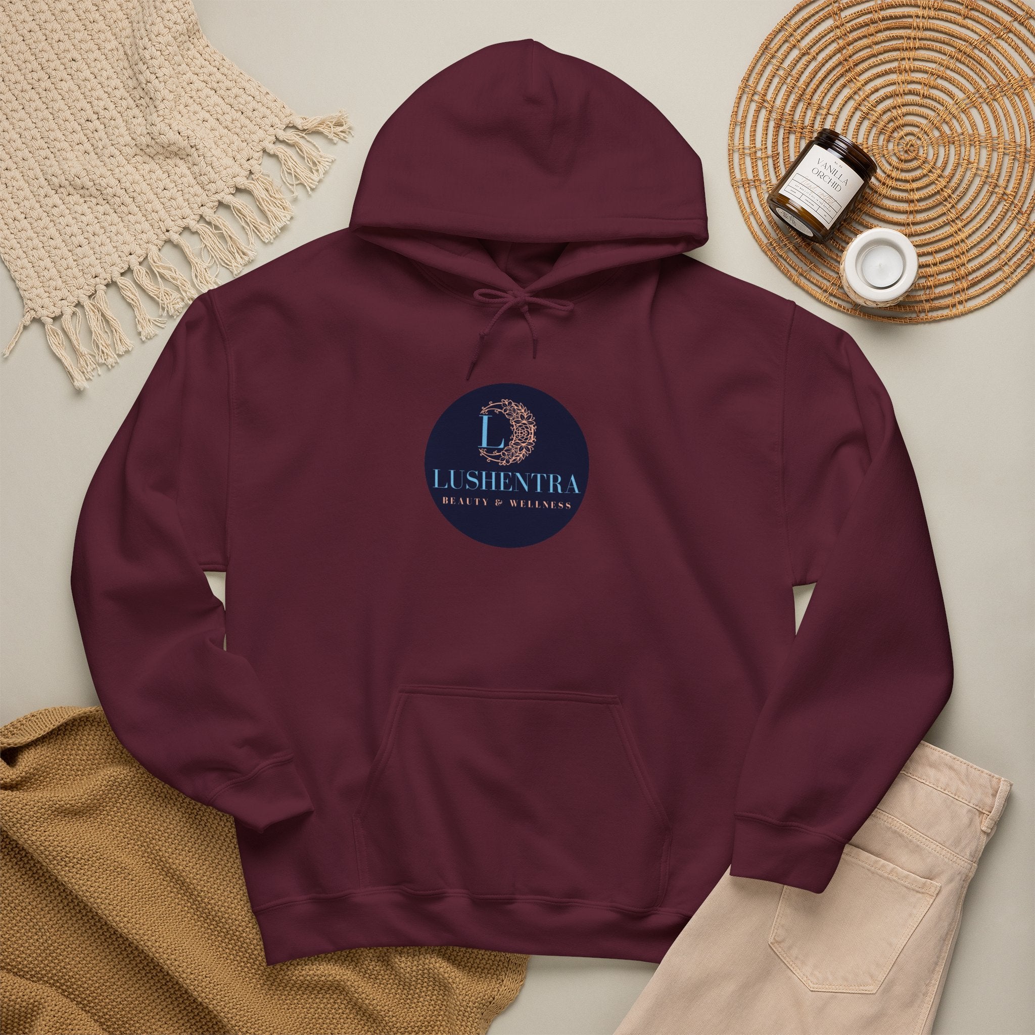 Hoodie — Lushentra Beauty & Skincare Logo Pullover