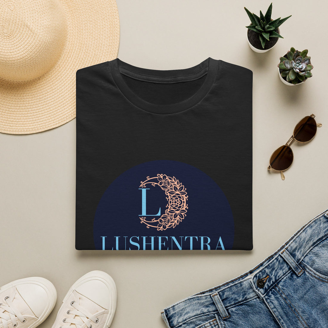 Logo Tee — Lushentra Beauty & Wellness Graphic Shirt