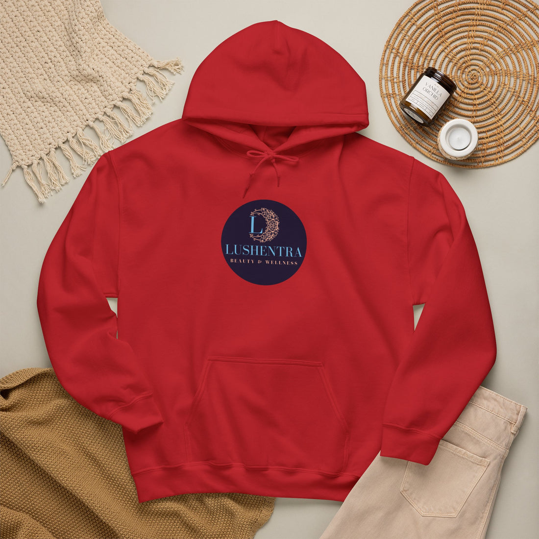 Hoodie — Lushentra Beauty & Skincare Logo Pullover