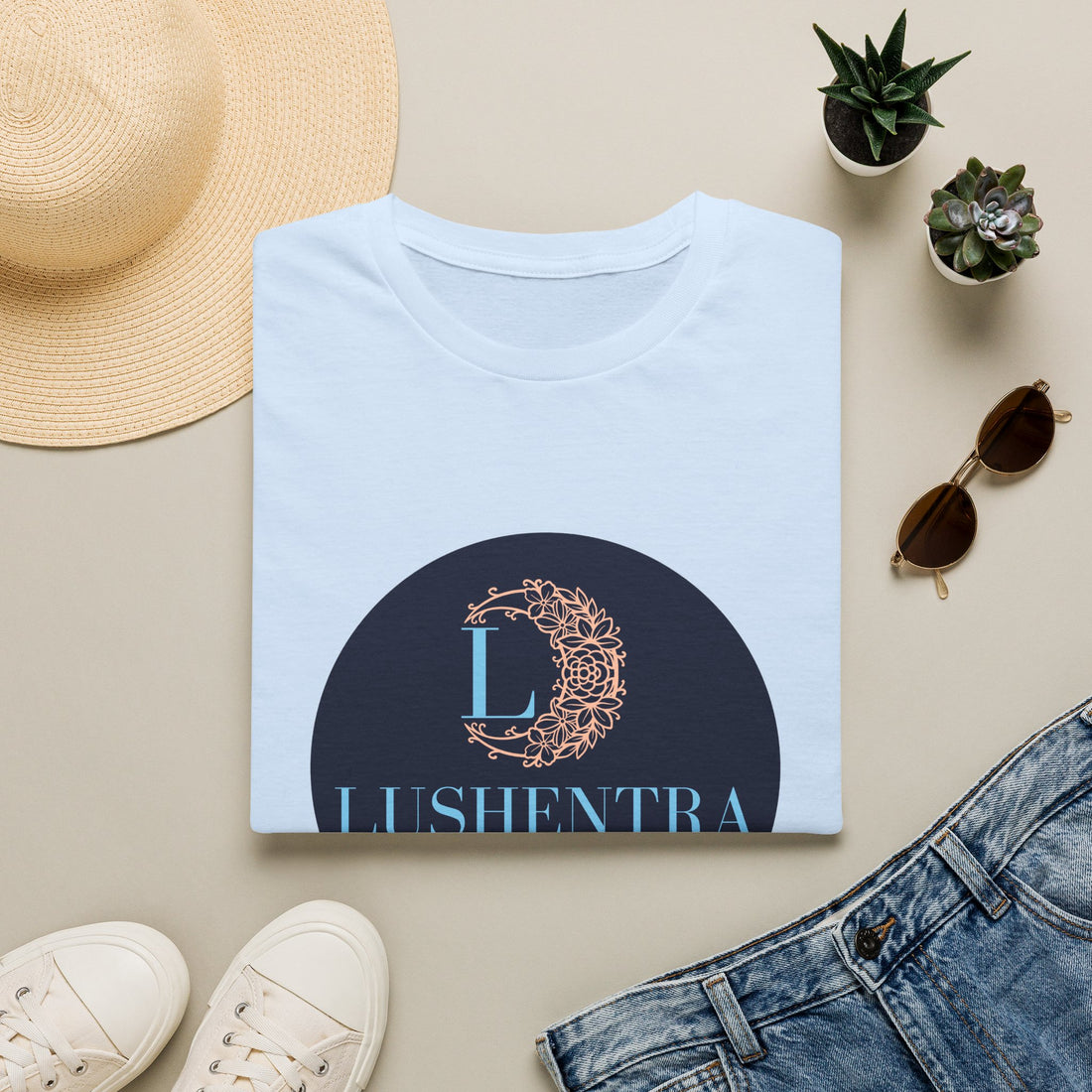 Logo Tee — Lushentra Beauty & Wellness Graphic Shirt