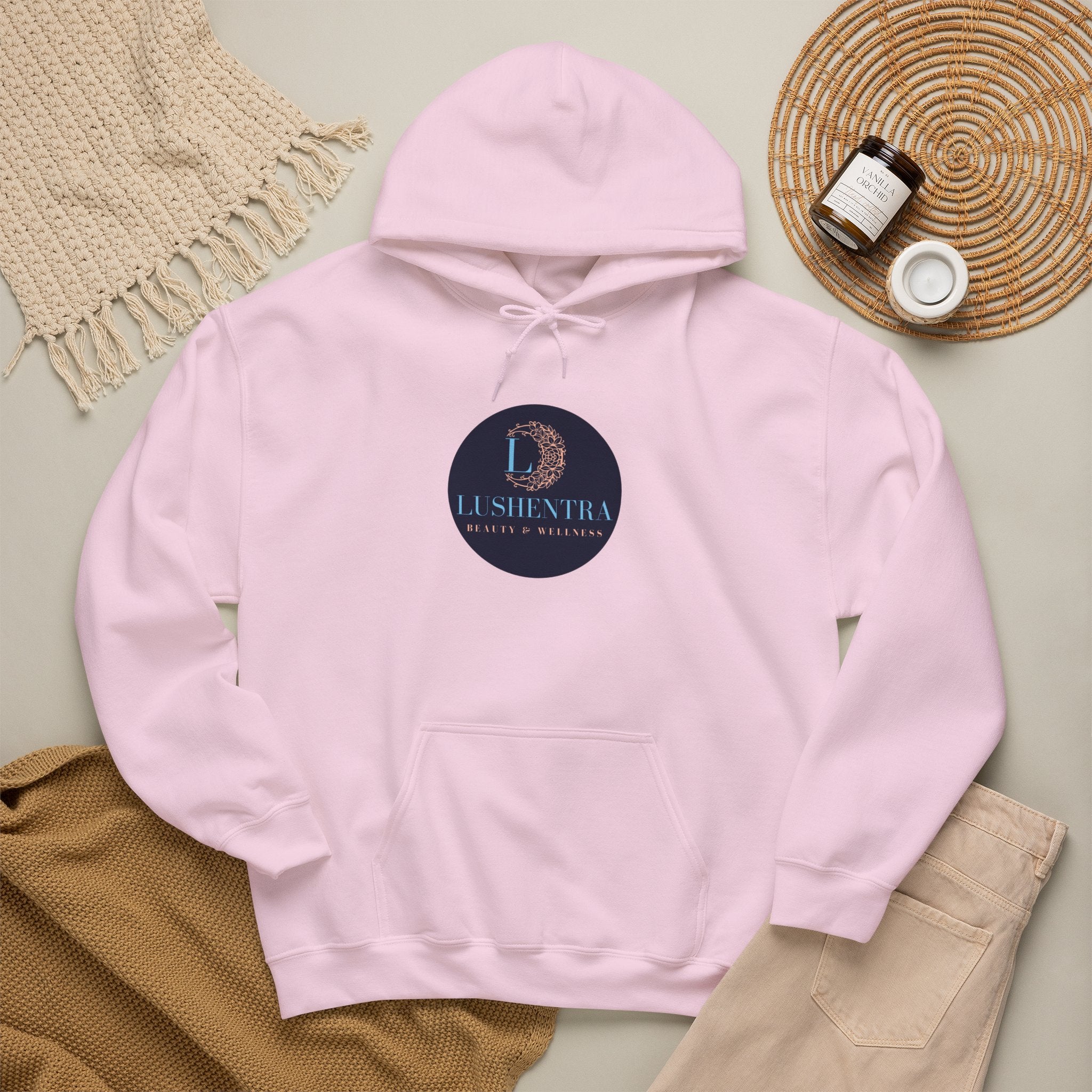 Hoodie — Lushentra Beauty & Skincare Logo Pullover