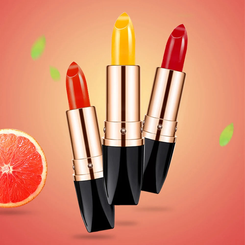 3 Piece Temperature Color Changing Lipstick Waterproof Moisturizing Lip Care