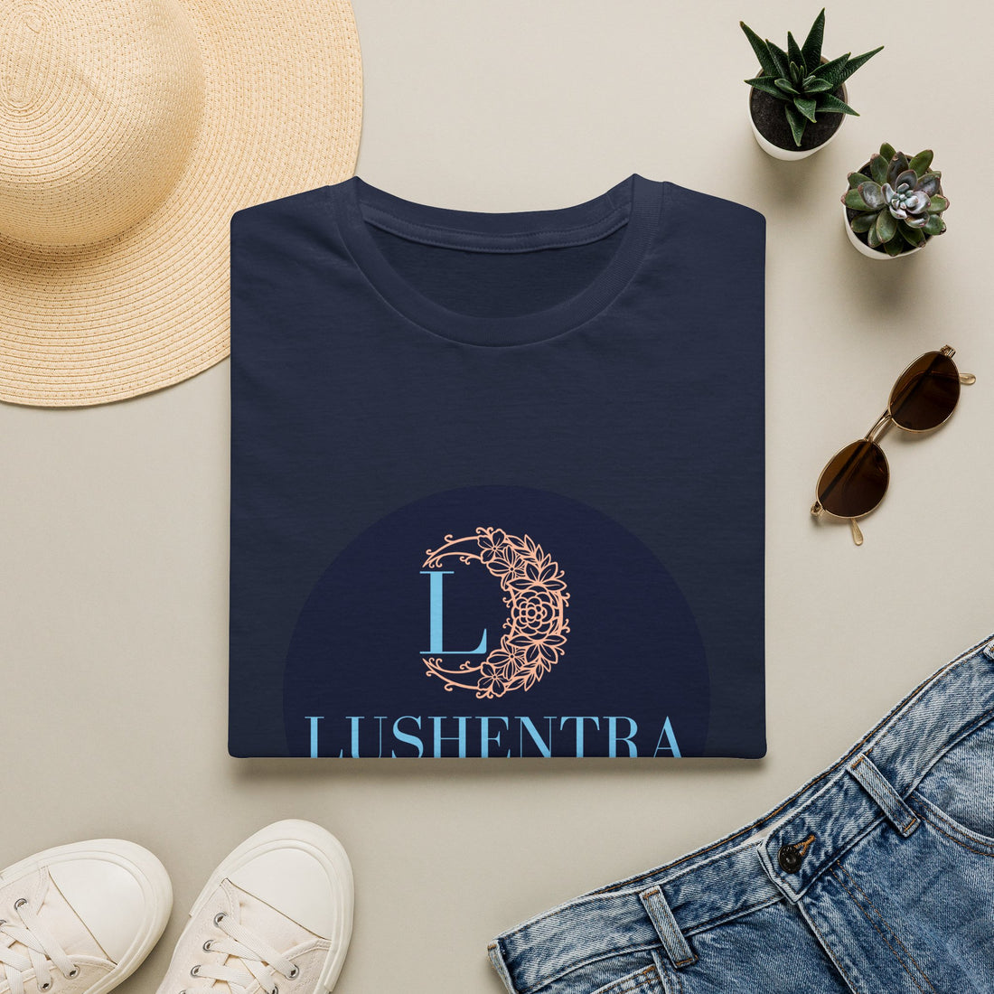 Logo Tee — Lushentra Beauty & Wellness Graphic Shirt