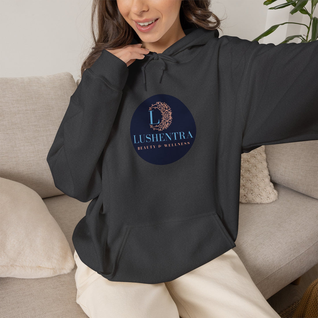 Hoodie — Lushentra Beauty & Skincare Logo Pullover