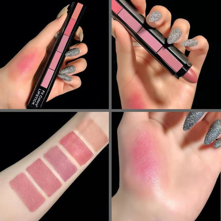 5 Color Matte Velvet Lipstick Waterproof Long Lasting Lip Gloss