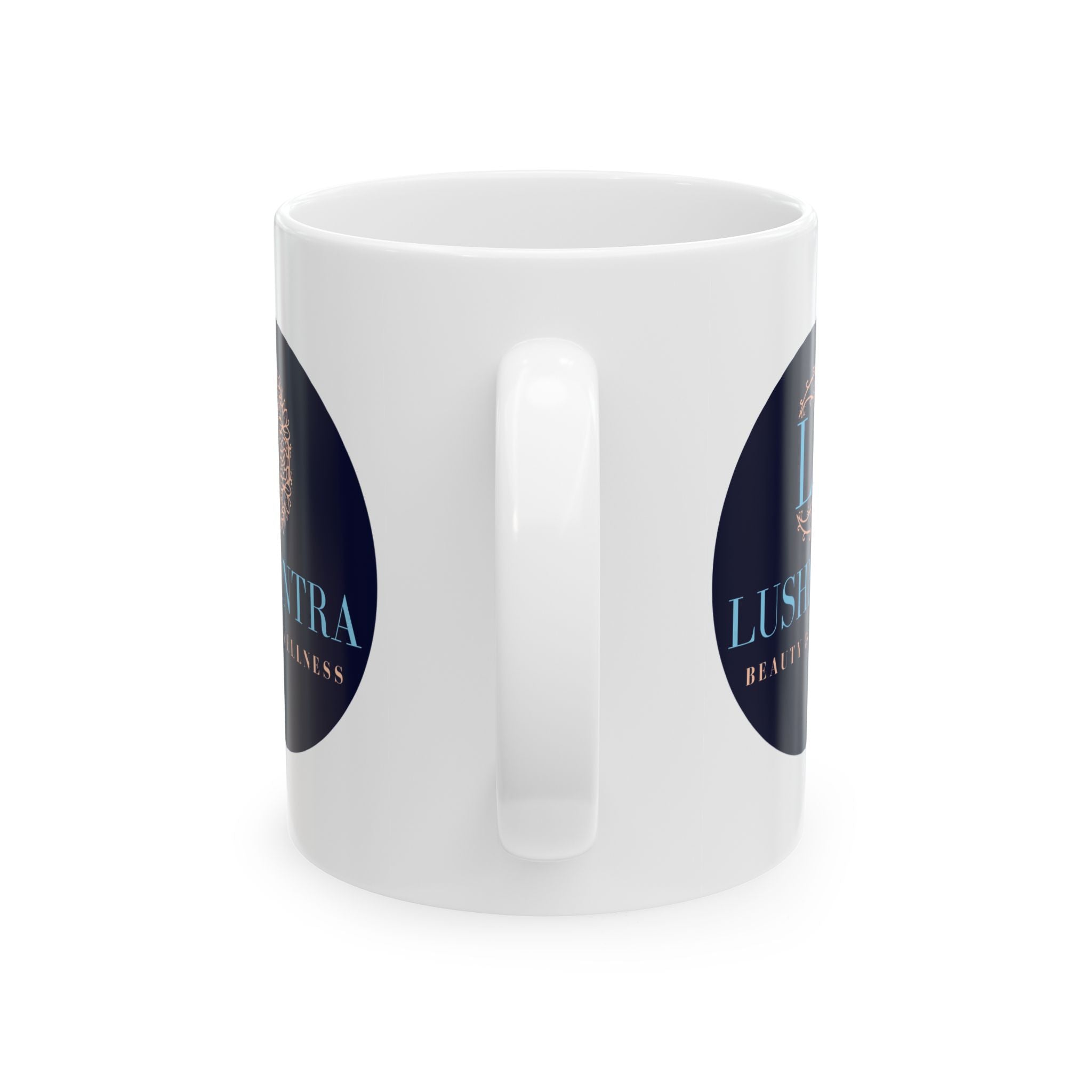 Ceramic Mug — LUSHENTRA Logo Coffee Cup (11oz, 15oz)