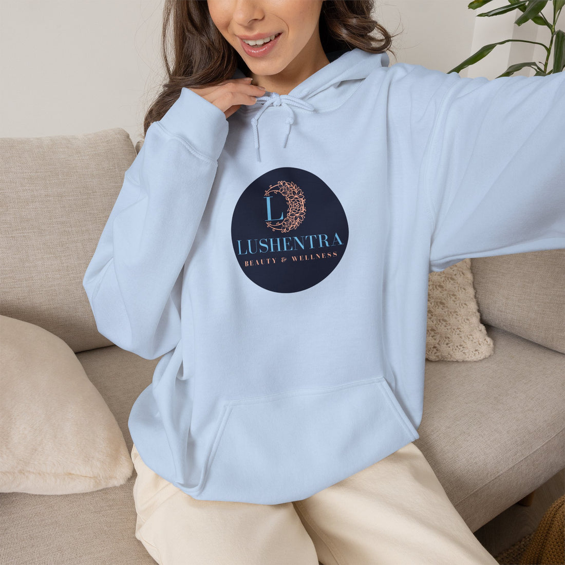 Hoodie — Lushentra Beauty & Skincare Logo Pullover