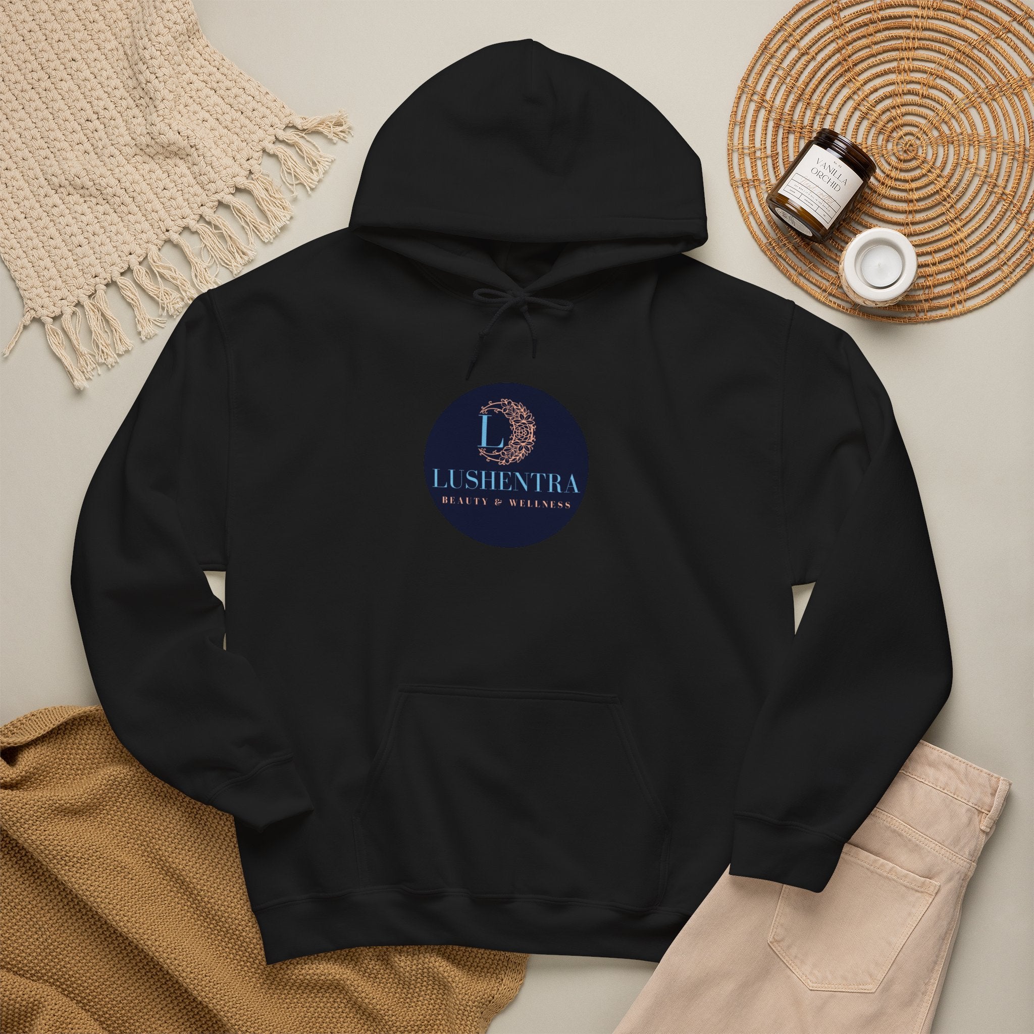 Hoodie — Lushentra Beauty & Skincare Logo Pullover