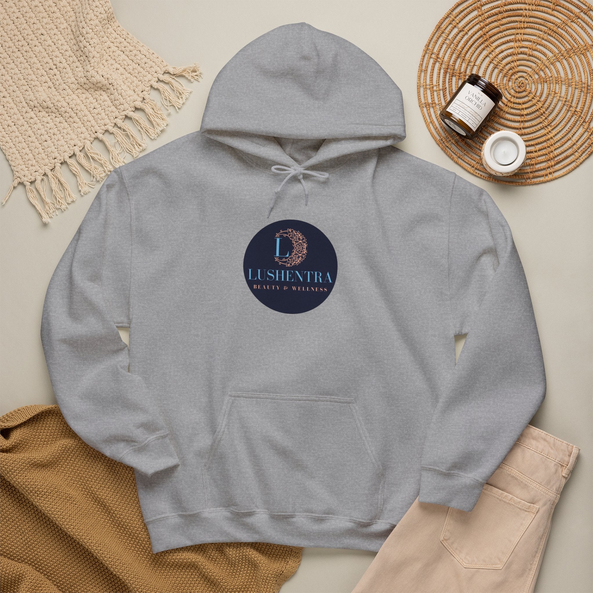 Hoodie — Lushentra Beauty & Skincare Logo Pullover