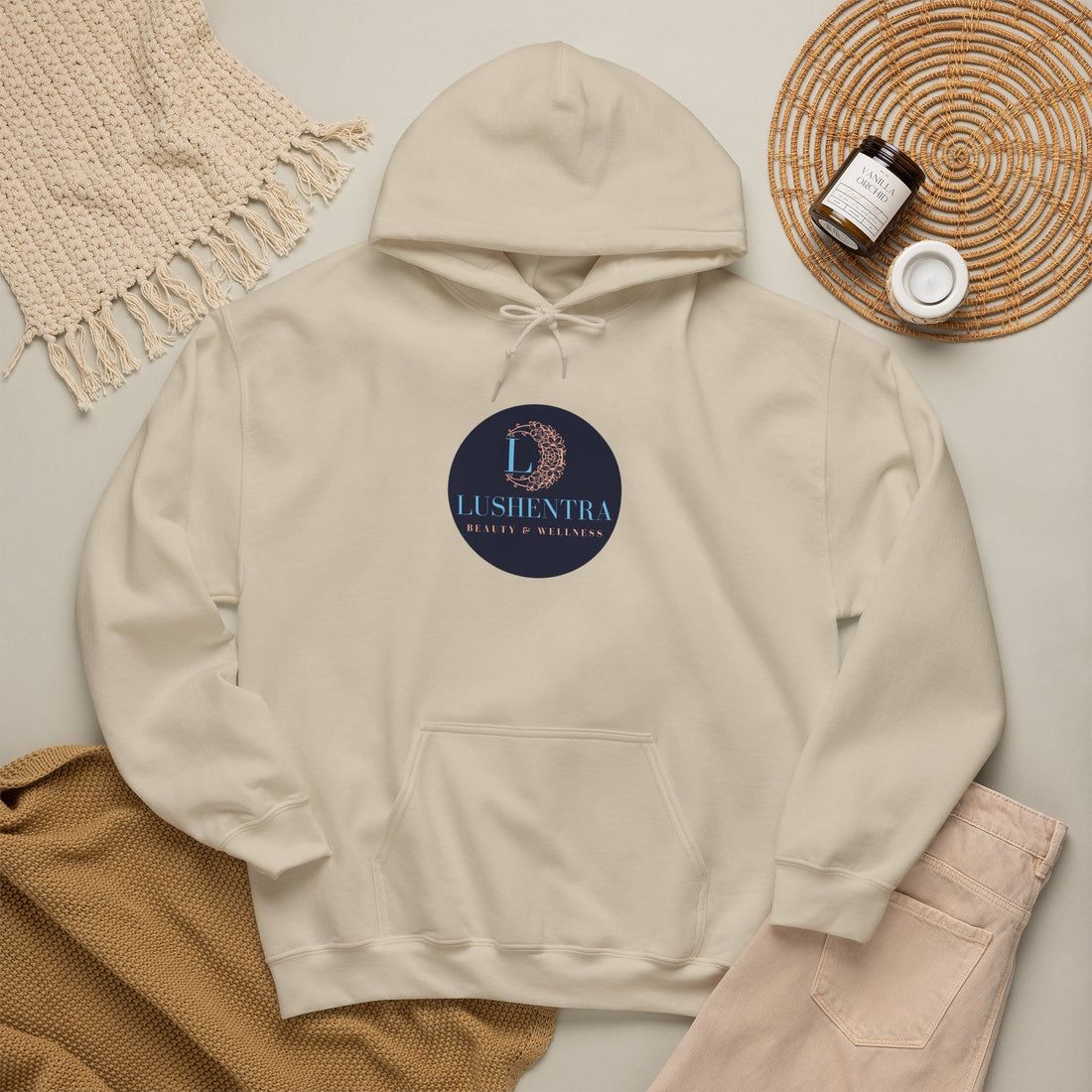 Hoodie — Lushentra Beauty & Skincare Logo Pullover