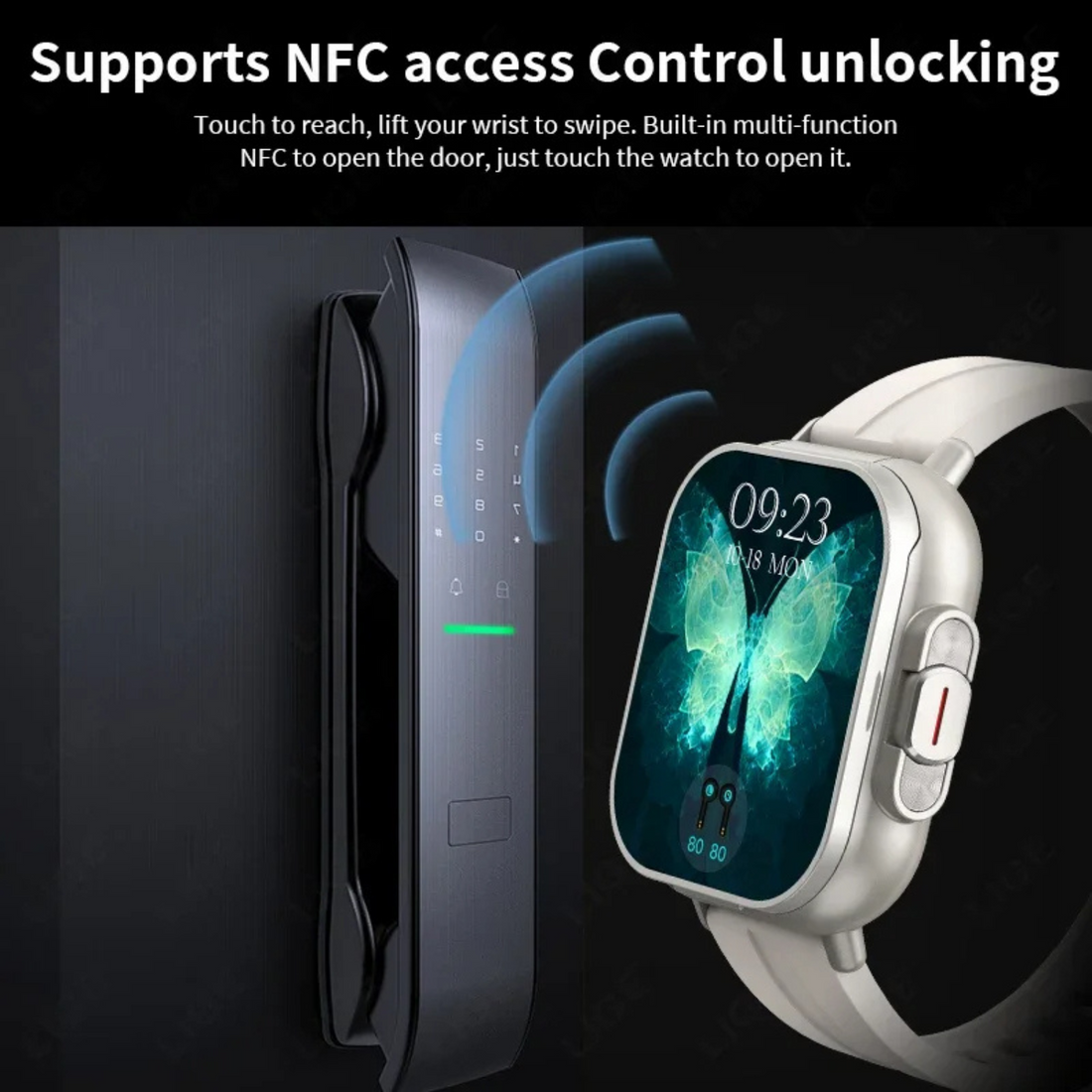 Smartwatch with Earbuds 2 in 1 Fitness Calling Music Device
