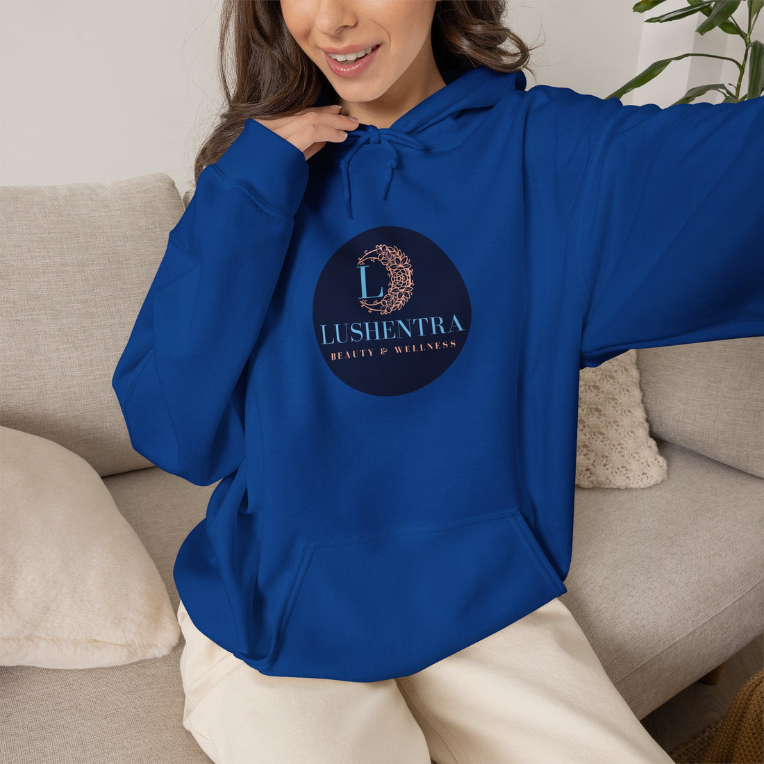 Hoodie — Lushentra Beauty & Skincare Logo Pullover