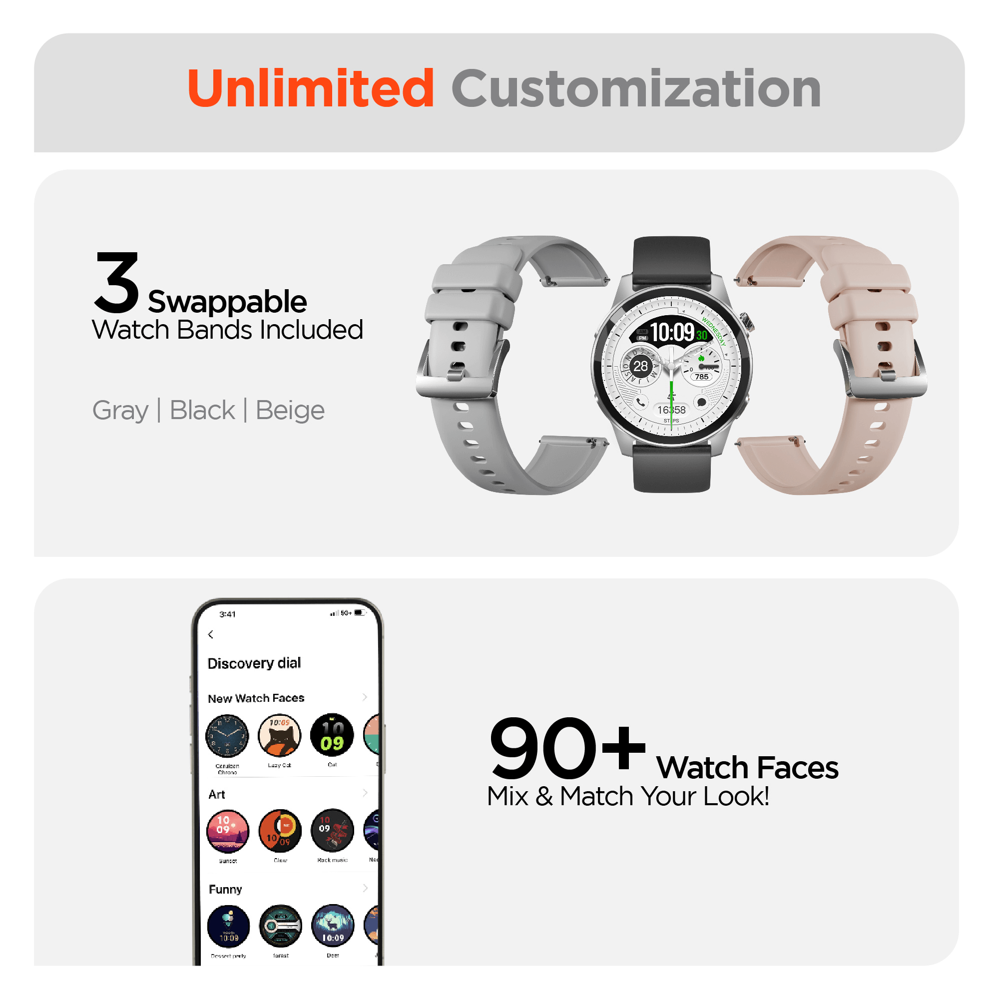 HyperGear SmartWatch Fitness Tracker Heart Rate Sleep Monitor Activity