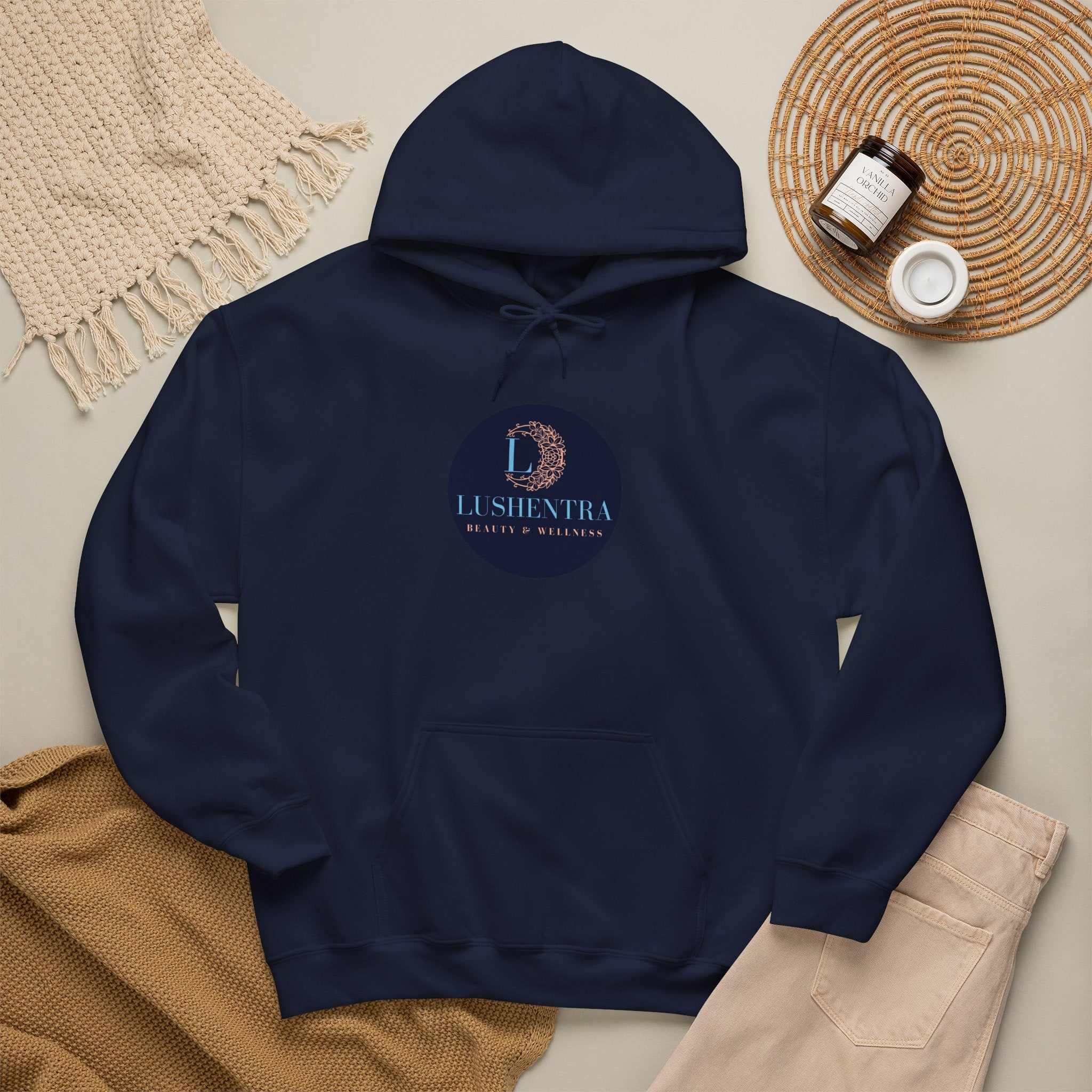 Hoodie — Lushentra Beauty & Skincare Logo Pullover