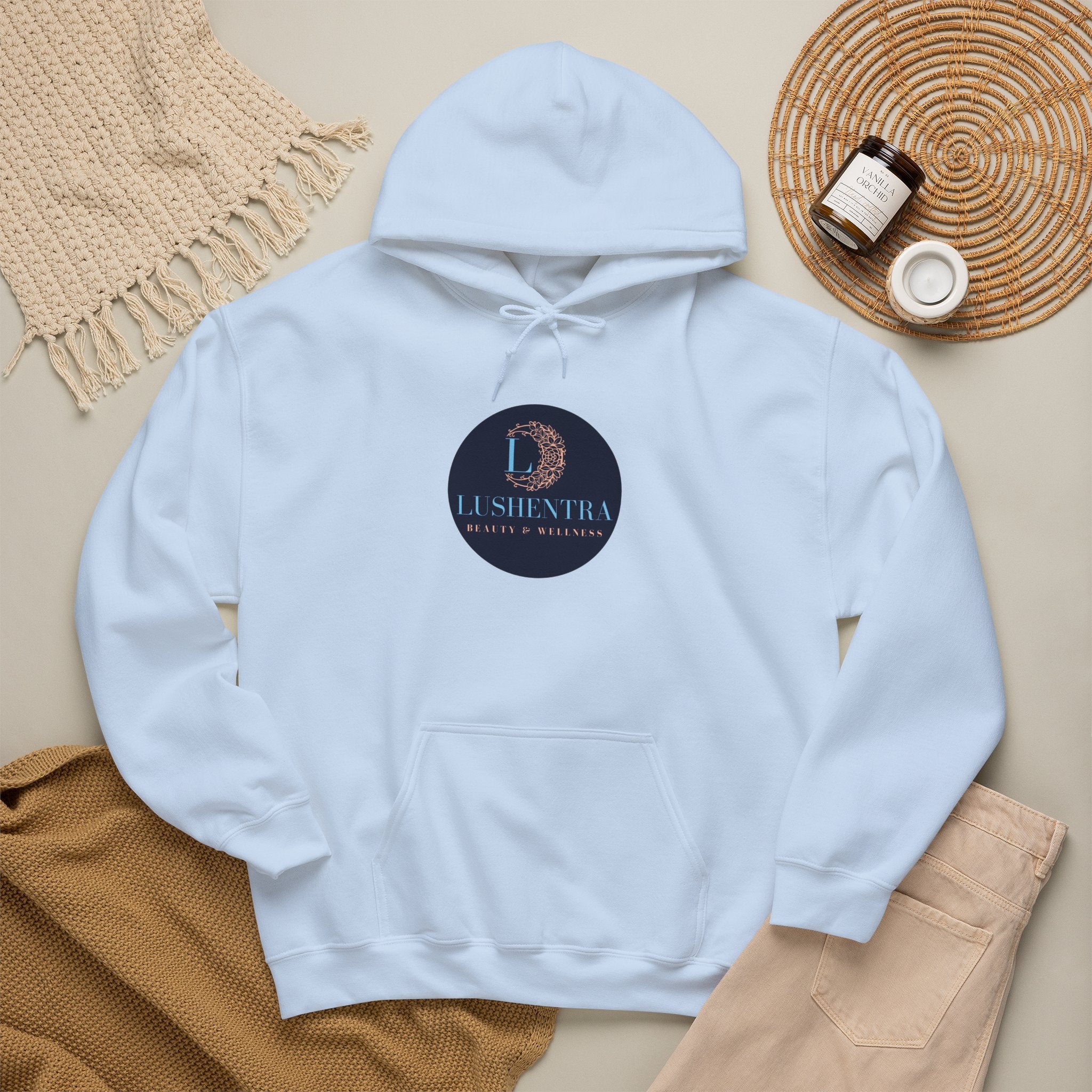 Hoodie — Lushentra Beauty & Skincare Logo Pullover