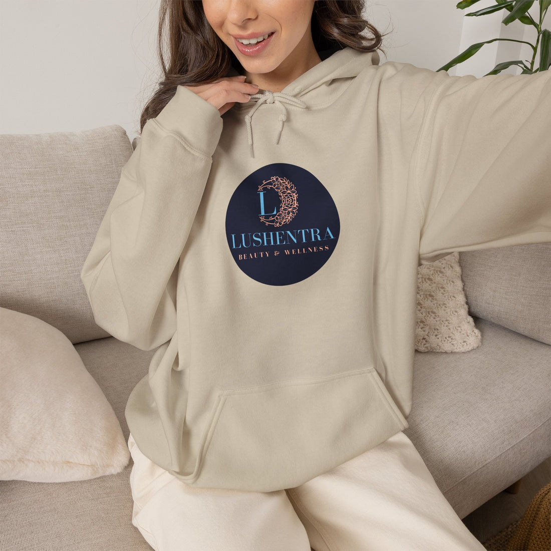 Hoodie — Lushentra Beauty & Skincare Logo Pullover