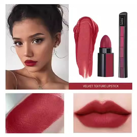 5 Color Matte Velvet Lipstick Waterproof Long Lasting Lip Gloss