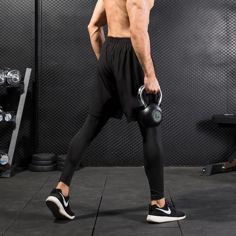 Men’s Compression Tights Fitness Training Performance Workout Leggings