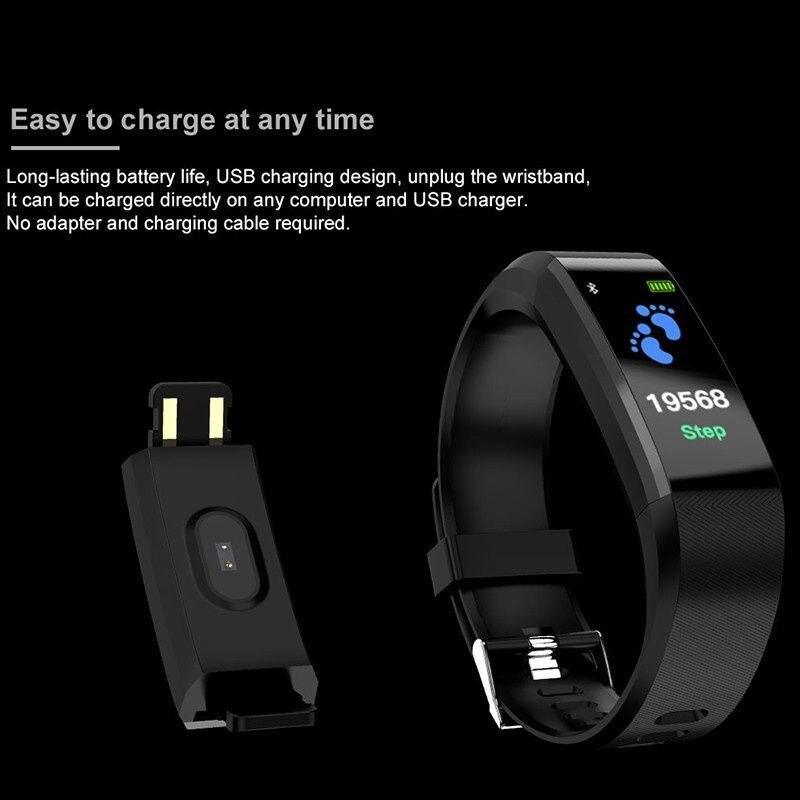 Smart Watch Heart Rate Blood Pressure Fitness Tracker Sport Watch
