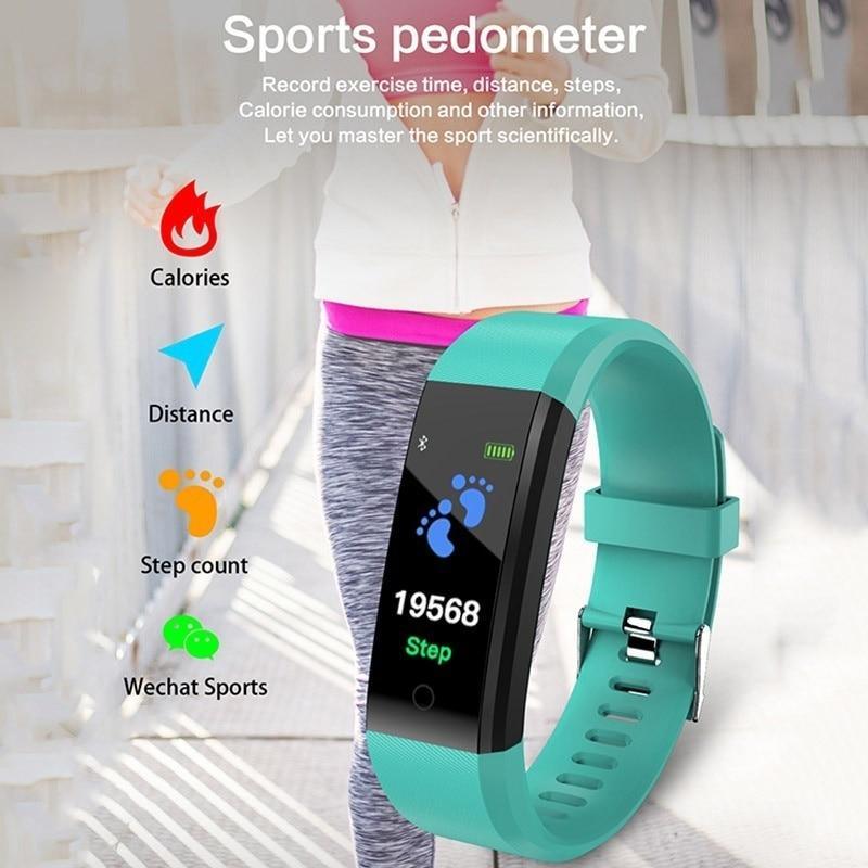 Smart Watch Heart Rate Blood Pressure Fitness Tracker Sport Watch