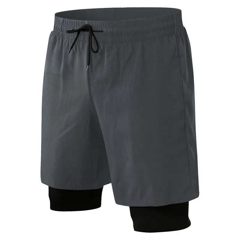 Men’s 4 Way Stretch Sports Shorts Black Activewear With Pockets