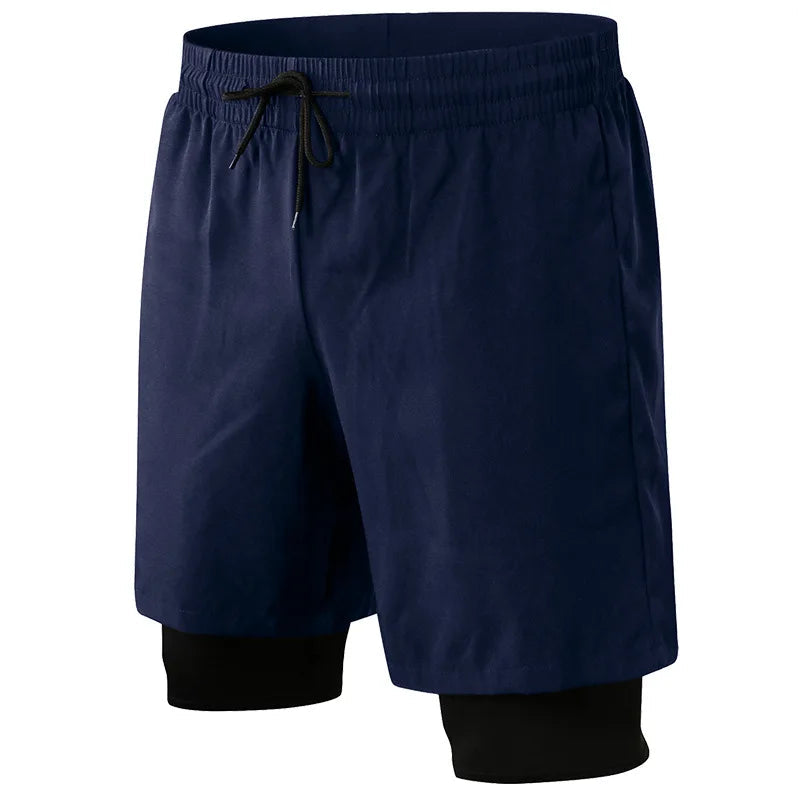 Men’s 4 Way Stretch Sports Shorts Black Activewear With Pockets