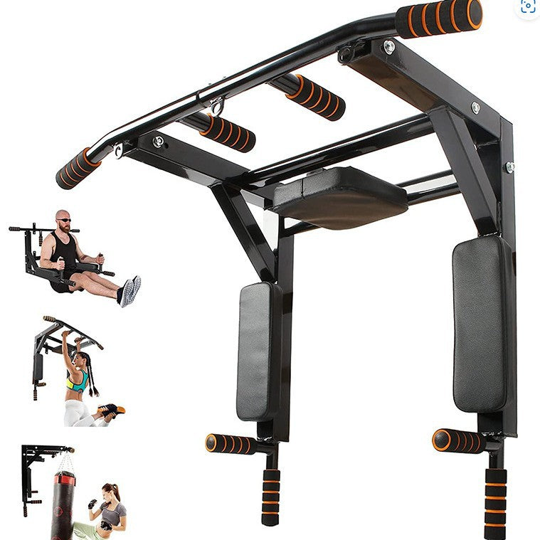 Wall Mounted Sandbag Rack Pull Up Bars Indoor Outdoor Fitness