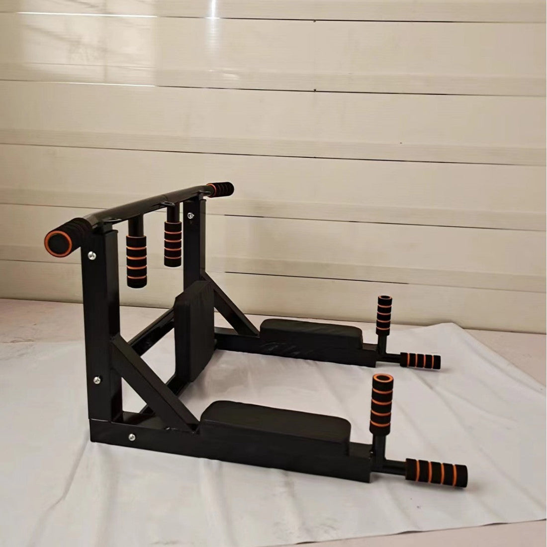 Wall Mounted Sandbag Rack Pull Up Bars Indoor Outdoor Fitness