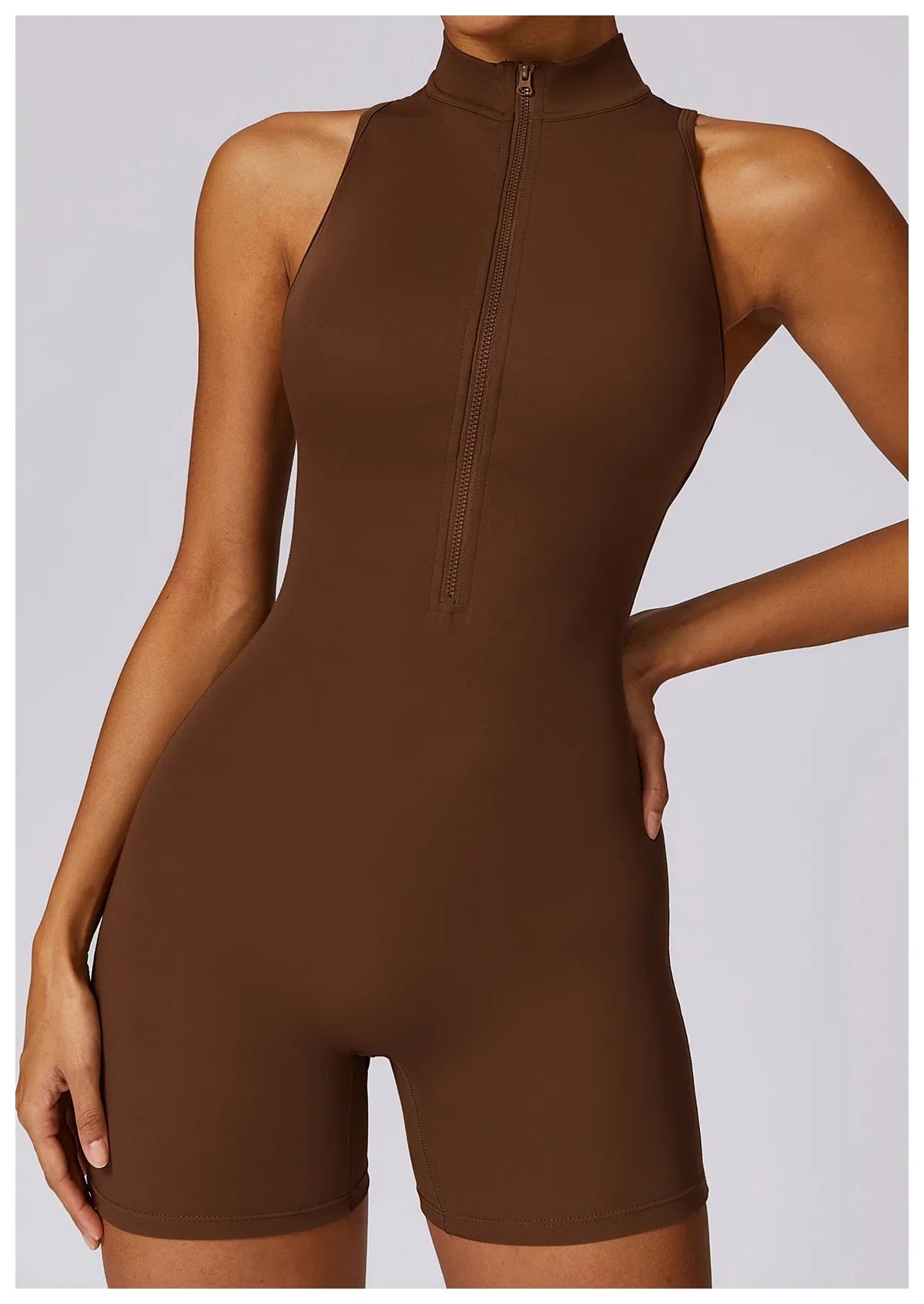 Women Sleeveless Jumpsuit Slim Fit Activewear Workout Yoga Outfit
