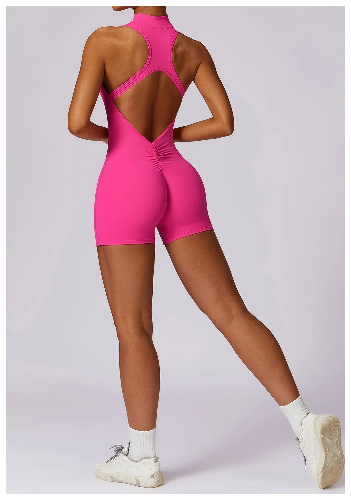 Women Sleeveless Jumpsuit Slim Fit Activewear Workout Yoga Outfit