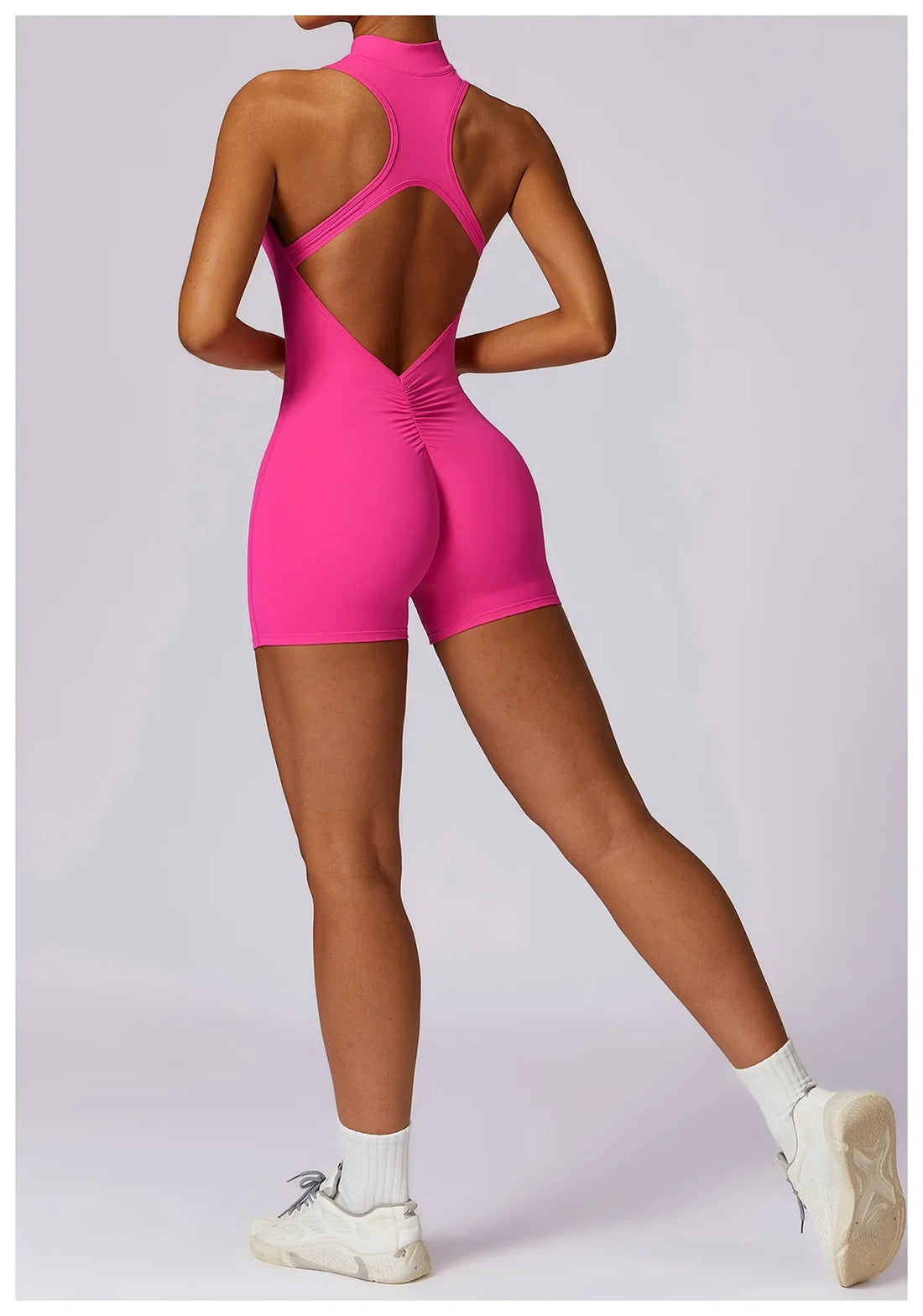 Women Sleeveless Jumpsuit Slim Fit Activewear Workout Yoga Outfit