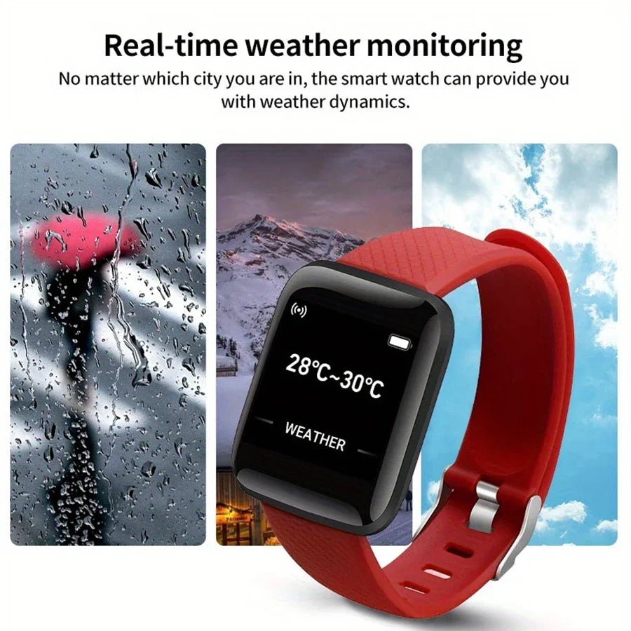 Smart Watch Men Women Message Fitness Heart Rate Monitor Bracelet
