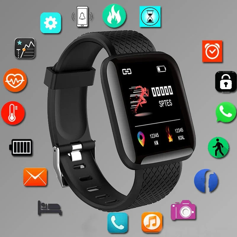 Smart Watch Men Women Message Fitness Heart Rate Monitor Bracelet