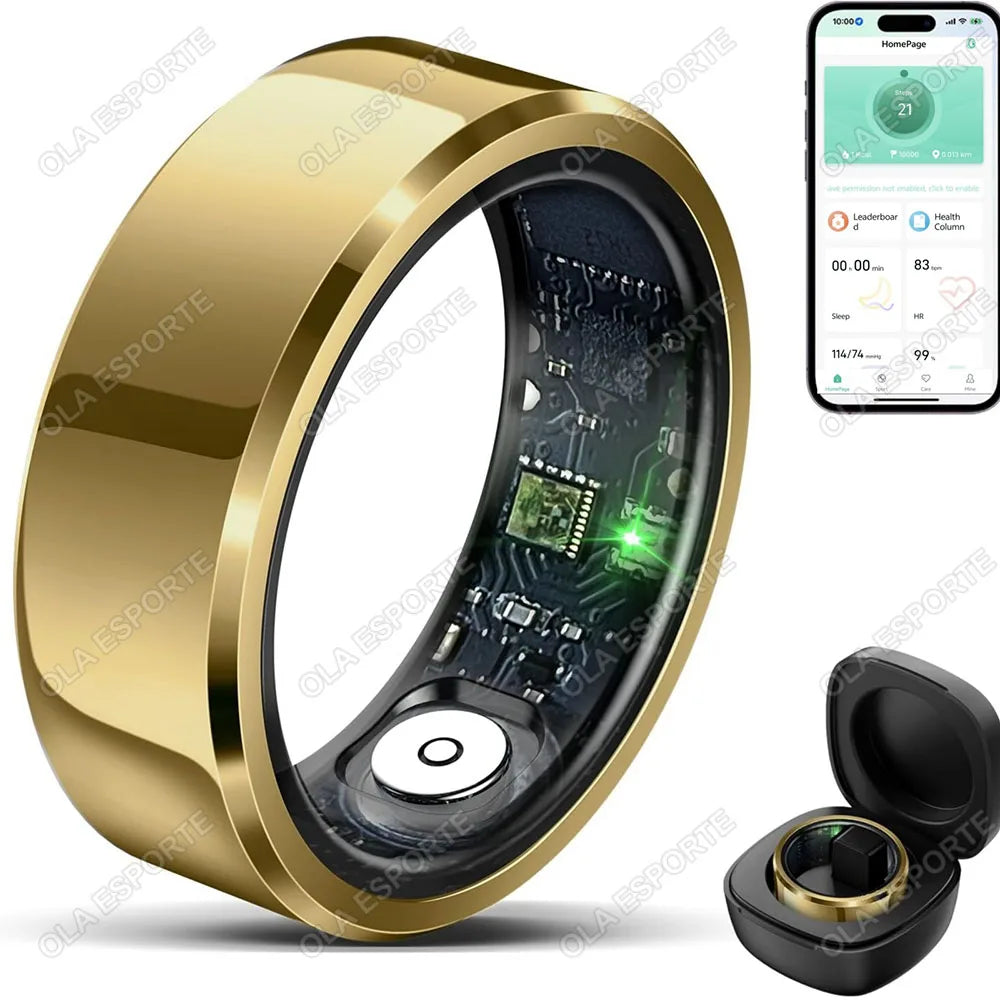2026 Smart Ring Health Monitor Heart Rate Sleep Blood Pressure