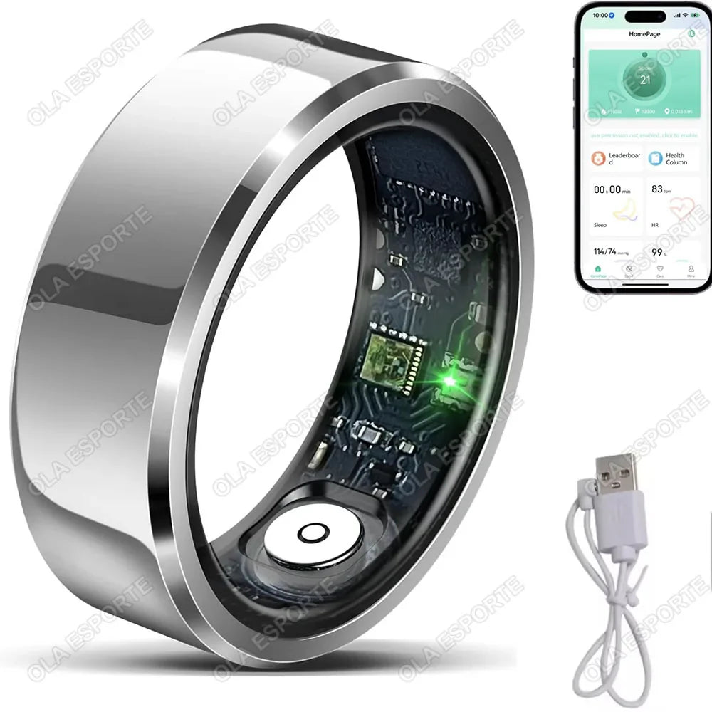 2026 Smart Ring Health Monitor Heart Rate Sleep Blood Pressure