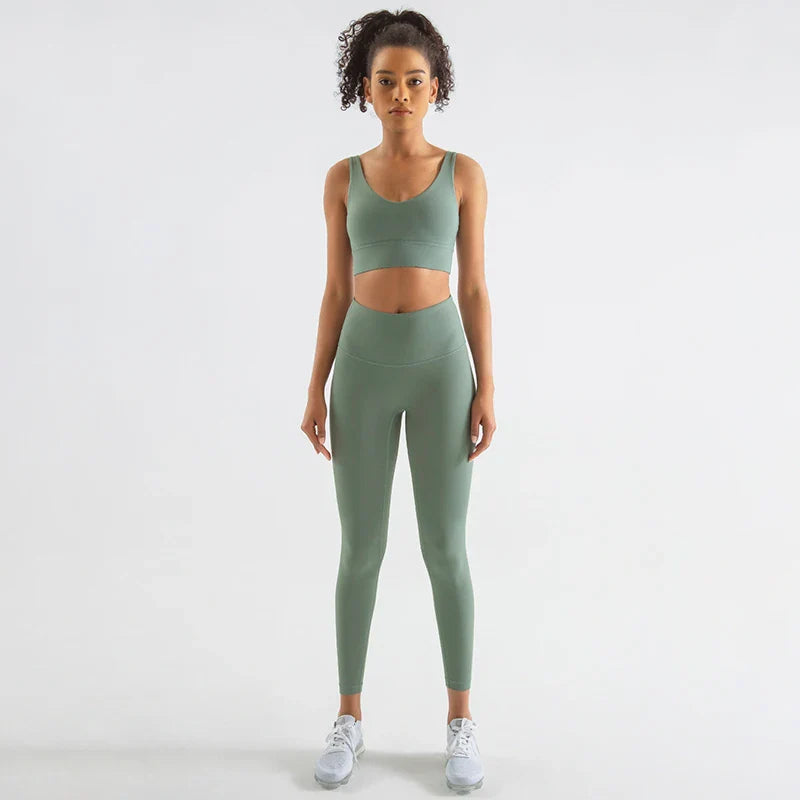 Women’s Activewear Set Comfortable Workout Yoga Gym Fitness Outfit