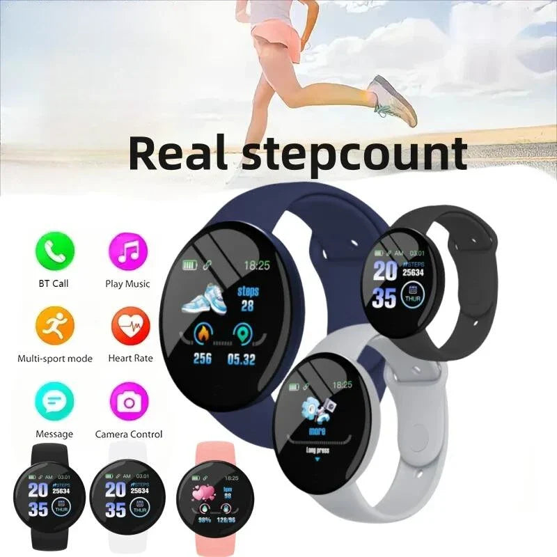 B41 Real Step Count Smart Watch Fitness Tracker Men Women