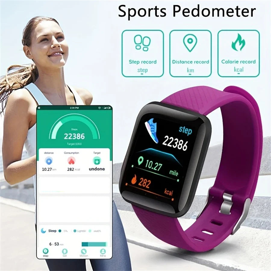 Smart Watch Men Women Message Fitness Heart Rate Monitor Bracelet