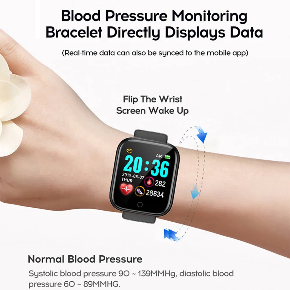 Smart Watch Bluetooth Fitness Tracker Sleep Health Monitor