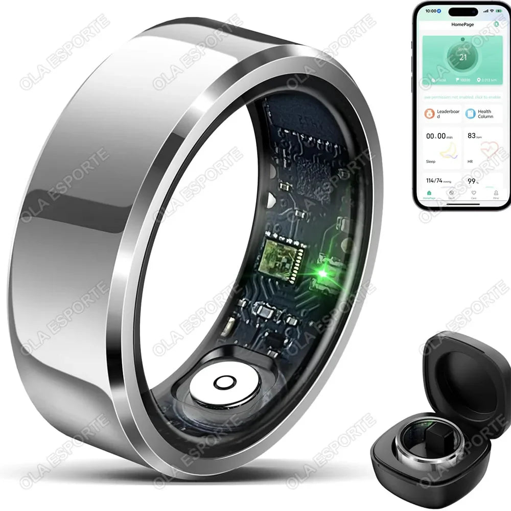2026 Smart Ring Health Monitor Heart Rate Sleep Blood Pressure