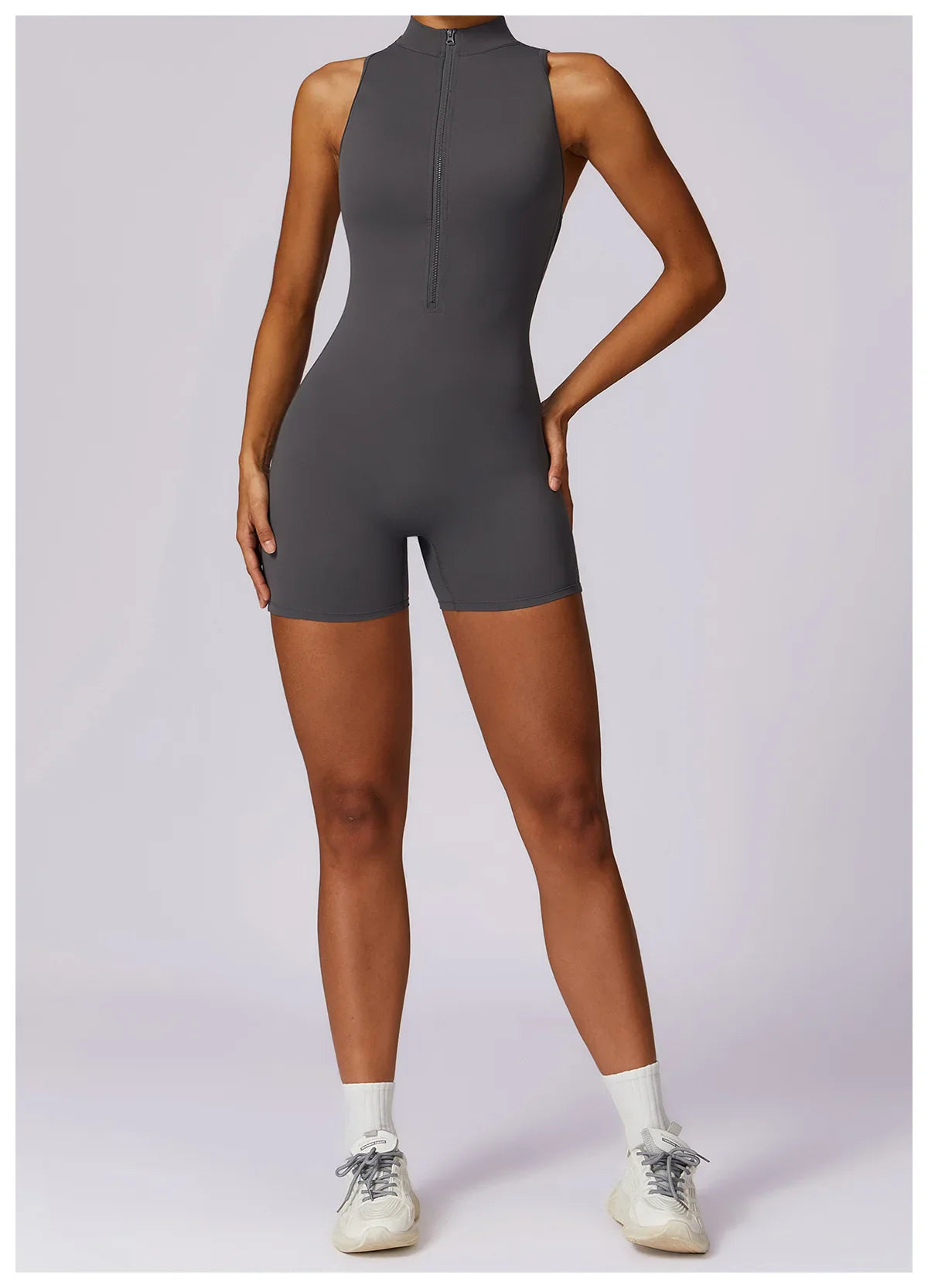 Women Sleeveless Jumpsuit Slim Fit Activewear Workout Yoga Outfit