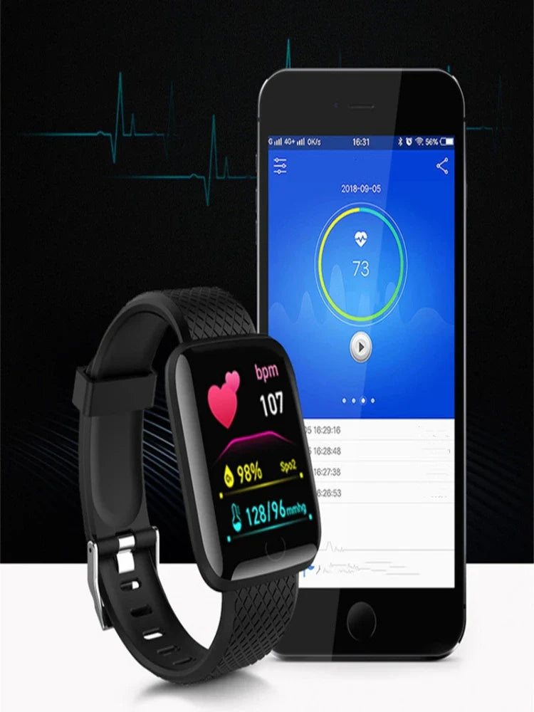 Smart Watch Men Women Message Fitness Heart Rate Monitor Bracelet