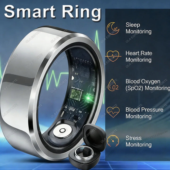 2026 Smart Ring Health Monitor Heart Rate Sleep Blood Pressure
